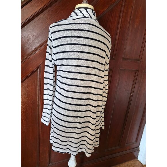 Banana Republic Womens Striped Linen Cardigan Sweater Size L - Picture 3 of 9